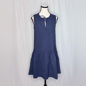 Vineyard Vines Womens Performance Harbor Seersucker Tiered Dress Navy XS NWOT